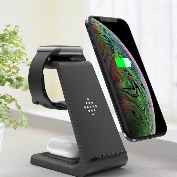3-in-1 Fast Charging Station Wireless Charger Stand